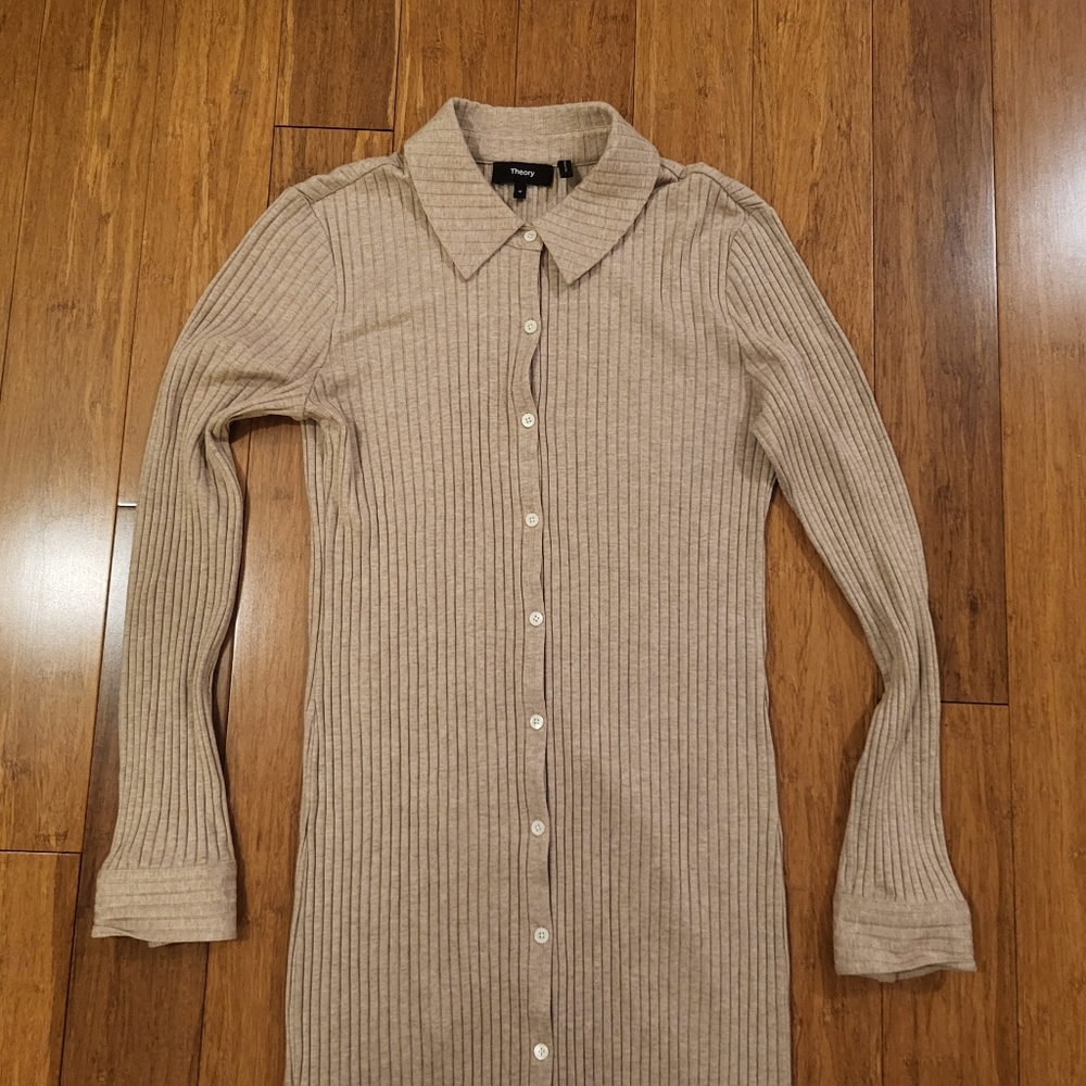 Theory ribbed long dress - Picture 4 of 11
